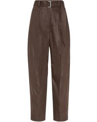 Brunello Cucinelli - ベルテッド パンツ - Lyst