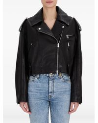Amiri - Zip-Front Leather Jacket - Lyst