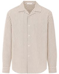 The Row - Vanja Striped Shirt - Lyst