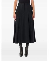 By Malene Birger - Edena Pleated A-Line Midi Skirt - Lyst