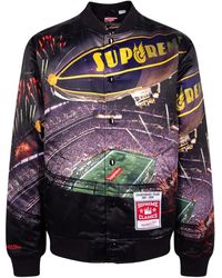 Supreme - X Mitchell & Ness Stadium Collegejacke - Lyst