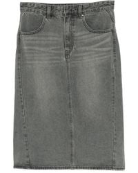 JNBY - Denim Midi Skirt - Lyst