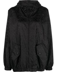 Moschino - Kapuzenjacke Mit Logo-Print - Lyst