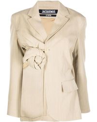 Jacquemus - Baccala Asymmetric Cropped Blazer - Lyst