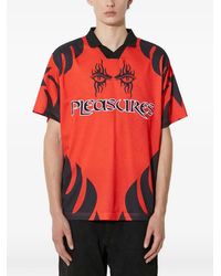 Pleasures - Polo À Logo Imprimé - Lyst