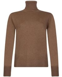 Max Mara - Pull À Coudières Contrastantes Col Roulé - Lyst