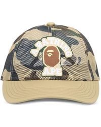 A Bathing Ape - Baseballkappe Mit Logo-Patch - Lyst