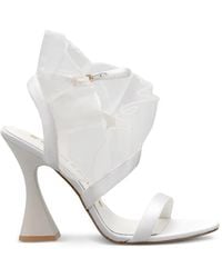 Kat Maconie - Sandales En Tulle À Volants - Lyst
