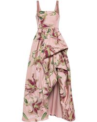 Marchesa - Square-neck Draped Gown - Lyst