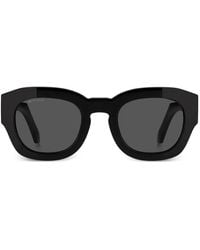 Etro - Gafas de sol con montura cuadrada y logo - Lyst