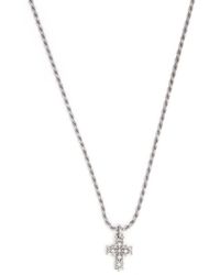 Emanuele Bicocchi - Diamond Cross Pendant Necklace - Lyst