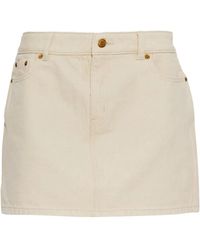 MICHAEL Michael Kors - Denim Mini Skirt - Lyst