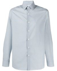 Prada - Geometric Print Buttoned Shirt - Lyst