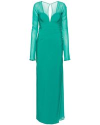 Genny - Dart-detailing Long-sleeves Gown - Lyst