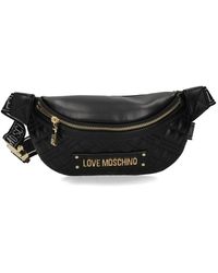Love Moschino - Quilted Logo Belt Bag - Lyst