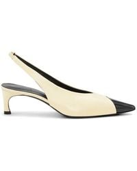 ROTATE BIRGER CHRISTENSEN - Pointed-Toe Slingback Leather Pumps - Lyst