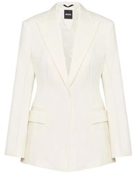 BOSS - Buttoned Blazer - Lyst