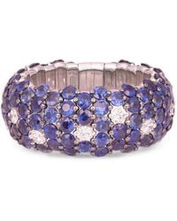 Zydo - Ring Met Diamant En Saffier - Lyst