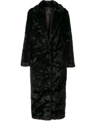 Unreal Fur Black Bird Faux-fur Coat