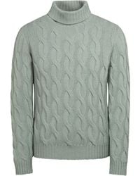Moorer - Cable-Knit Roll-Neck Sweater - Lyst