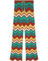 Alanui - Kaleidoscopic Chevron Knit Trousers - Lyst