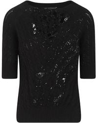 Ermanno Scervino - Floral-Lace Knitted Top - Lyst