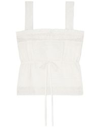 Ganni - Katoenen Top - Lyst