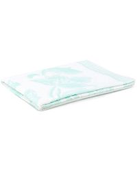 MM6 by Maison Martin Margiela Strandhanddoek Met Bloemenprint - Wit