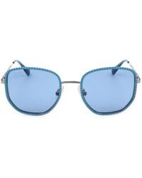 MAX&Co. - Beaded-Trim Squared-Frame Sunglasses - Lyst