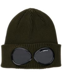 C.P. Company - Cotton Goggle Beanie - Lyst