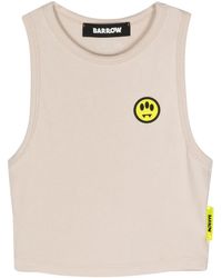 Barrow - Canotta Con Logo Gommato - Lyst