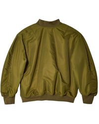 Hed Mayner Cropped Bomber Jacket in Brown for Men | Lyst