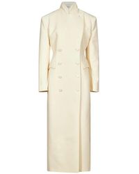 GIUSEPPE DI MORABITO - Double-Breasted High-Neck Coat - Lyst