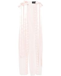 Simone Rocha - Ribbon-Trimmed Sleeveless Midi Dress - Lyst