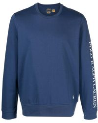 Polo Ralph Lauren - Sweater Van Katoenblend Met Logoprint - Lyst