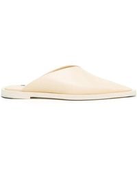 Jil Sander - Pointed-Toe Leather Mules - Lyst