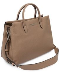 ERMANNO FIRENZE - Logo-Plaque Pebbled-Effect Tote Bag - Lyst