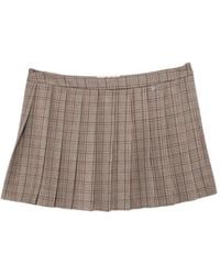 Aniye By - Cleo Check-Pattern Pleated Mini Skirt - Lyst