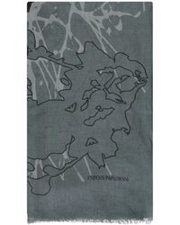 Emporio Armani - Schal mit Print - Lyst