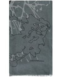 Emporio Armani - Printed Scarf - Lyst