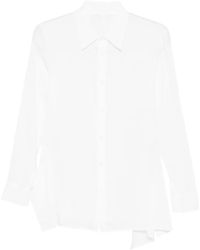 Yohji Yamamoto - Ausgestelltes Hemd mit Knöpfen - Lyst