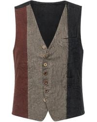 Aleksandr Manamïs - Colour-Block Button-Up Gilet - Lyst