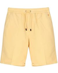 Isaia - Drawstring-Waist Shorts - Lyst