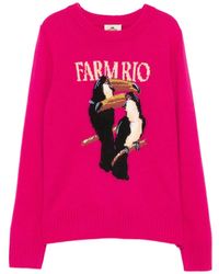 FARM Rio - Toucan-Applique Sweater - Lyst