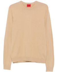 HUGO - Crew-Neck Long-Sleeve Sweater - Lyst