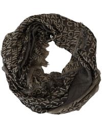 CoSTUME NATIONAL - Logo-Print Frayed Scarf - Lyst