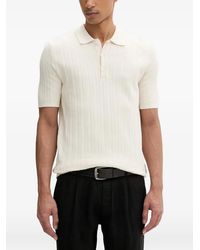 Marc O' Polo - Ribbed-Knit Short-Sleeve Polo Shirt - Lyst