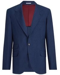 Brunello Cucinelli - Pinstripe Cavallo Blazer - Lyst