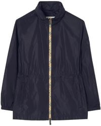 Burberry - Short Checker-Tape Nylon Parka - Lyst