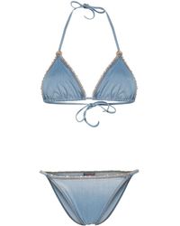 Ermanno Scervino - Bikini a triangolo con dettaglio catena - Lyst